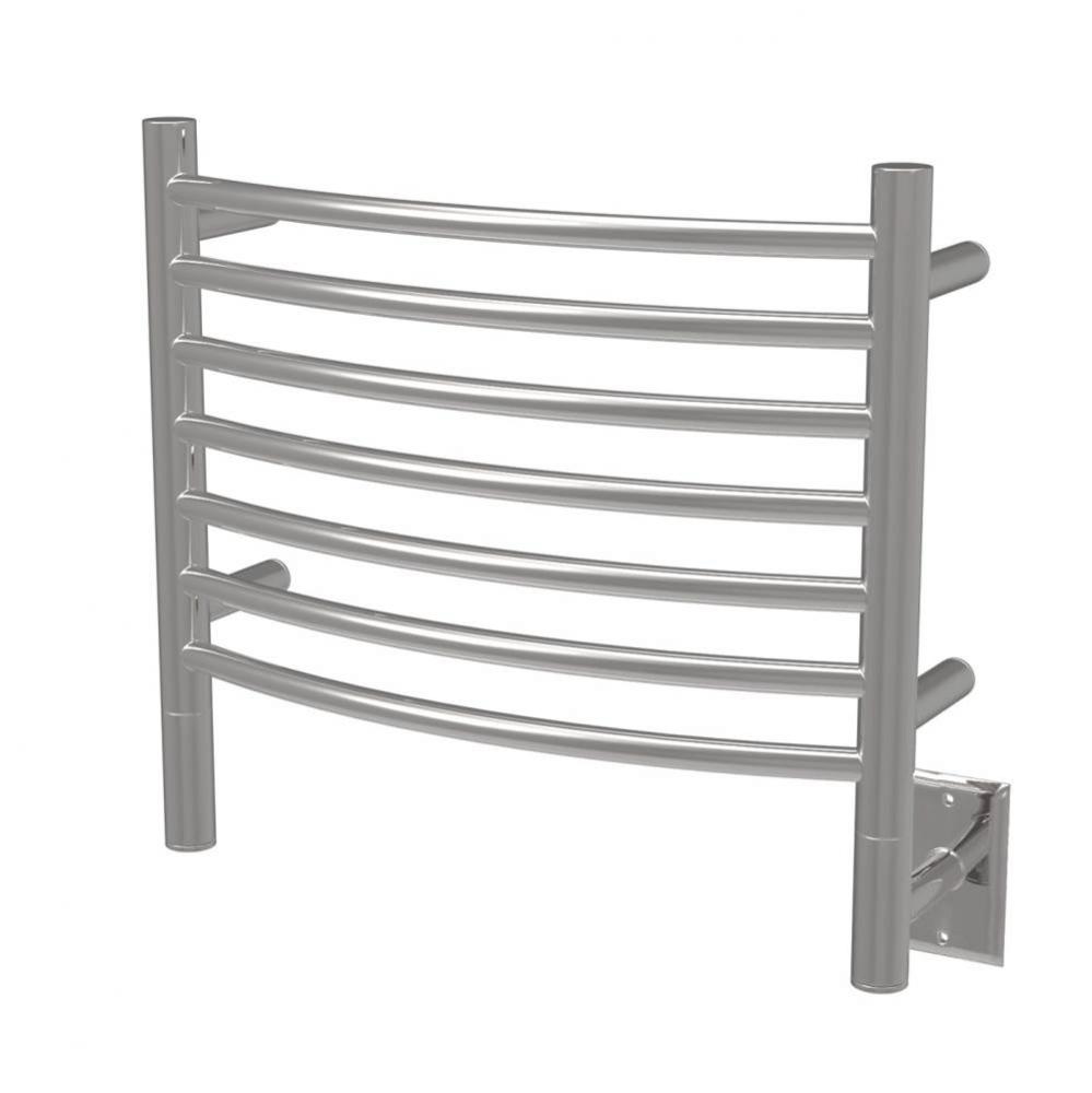 Jeeves Model H Curved 24'' Wide 7 Bar Hardwired Towel Warmer in Polished