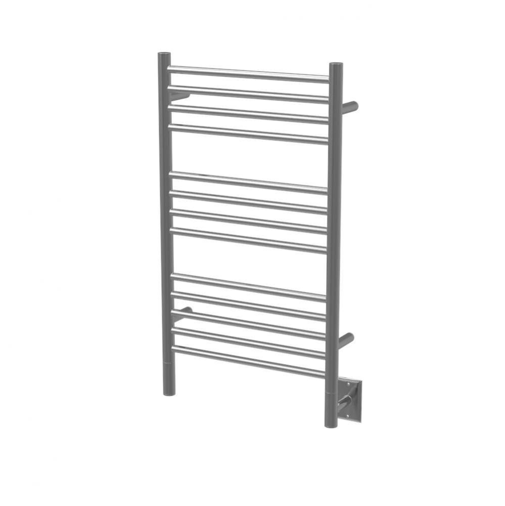 Jeeves Model C Straight 13 Bar Hardwired Towel Warmer in Brushed