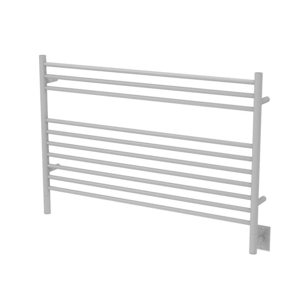 Jeeves Model L Straight 10 Bar Hardwired Towel Warmer in White
