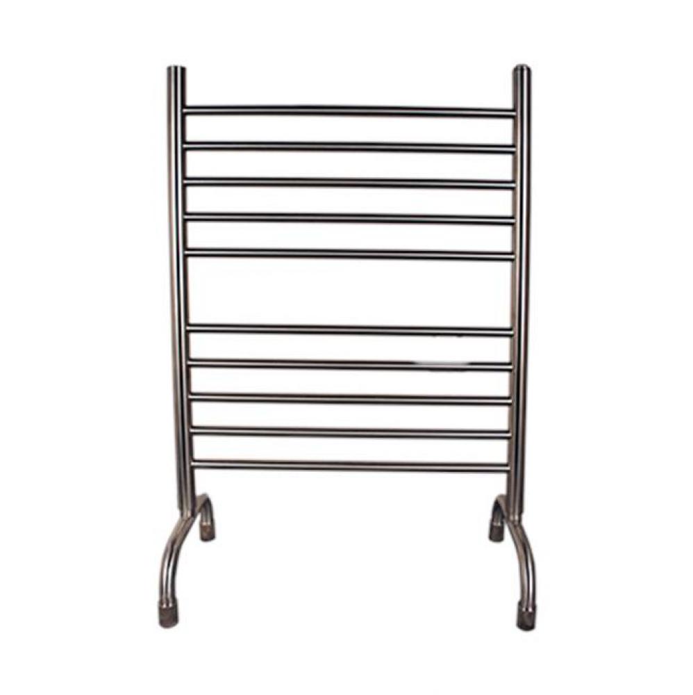 Solo 24'' Freestanding 10 Bar Towel Warmer in Brushed