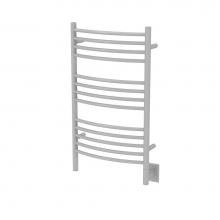 Amba Products CCW-24 - Jeeves Model C Curved 24'' Wide 13 Bar Hardwired Towel Warmer in White