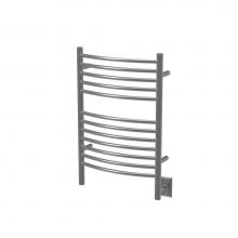 Amba Products ECB-16 - Jeeves Model E Curved 16'' Wide 12 Bar Hardwired Towel Warmer In Brushed