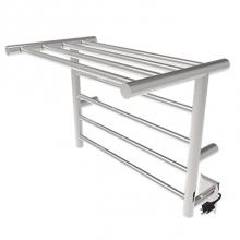 Amba Products RSH-B - Radiant Shelf Hardwired + Plug-in Combo 8 Bar Towel Warmer in Brushed