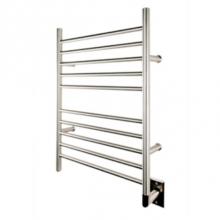 Amba Products RWH-SP - Radiant Hardwired + Plug-in Combo Straight 10 Bar Towel Warmer in Polished