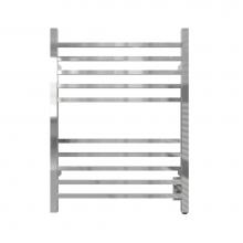 Amba Products RSWHL-P - Radiant Large Square Hardwired + Plug-in Combo 12 Bar Towel Warmer in Polished