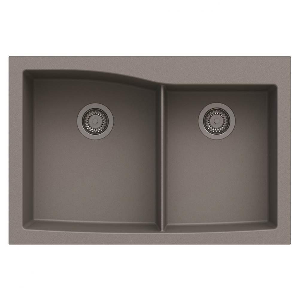 Artisan Composite Dual Mount Double Bowl Sink 