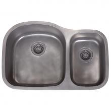 Artisan Manufacturing FDL-LM3220-D97-CP-AP - Double Bowl 32x20x7/9