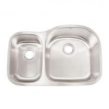 Artisan Manufacturing MH3220D87R-S - Double bowl 18ga Stainless sink Single
