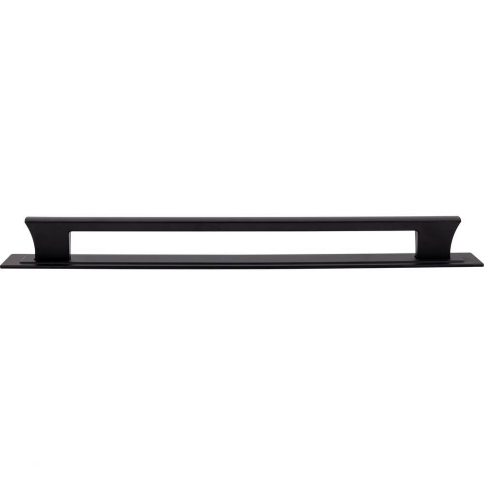 Zander App Pull and Backplate 18 Inch (c-c) Matte Black