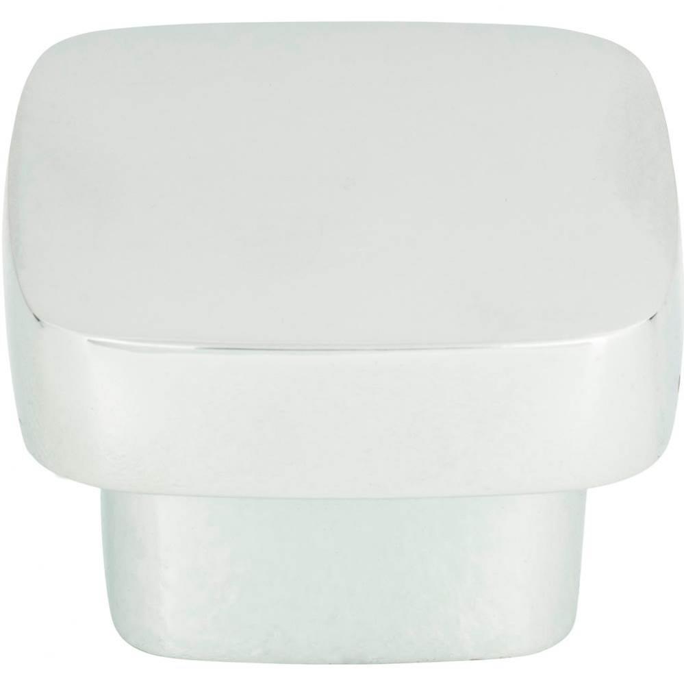 Chunky Square Knob Large 1 13/16 Inch Polished Chrome