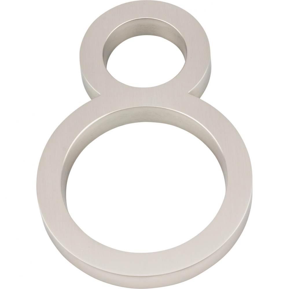Modern Avalon No.8 6 Inch Brushed Nickel