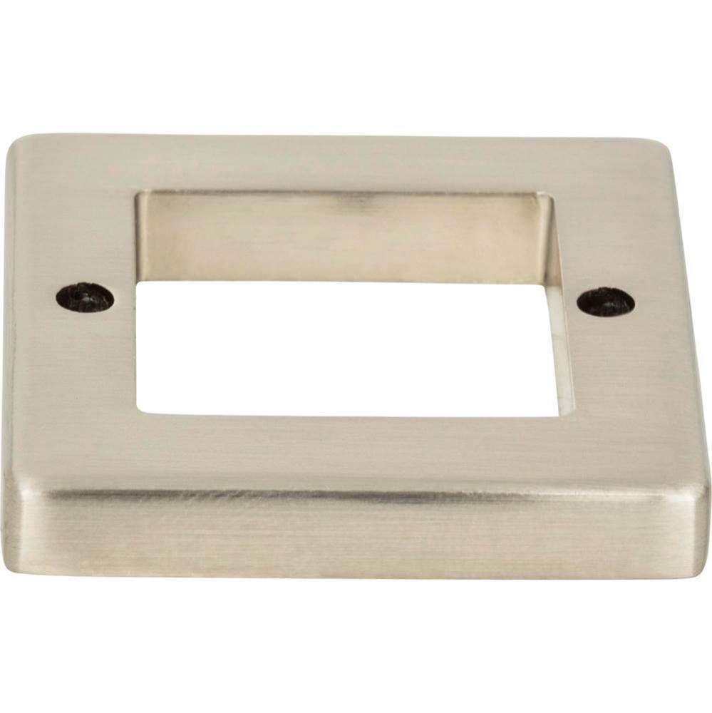 Tableau Square Base 1 7/16 Inch Brushed Nickel