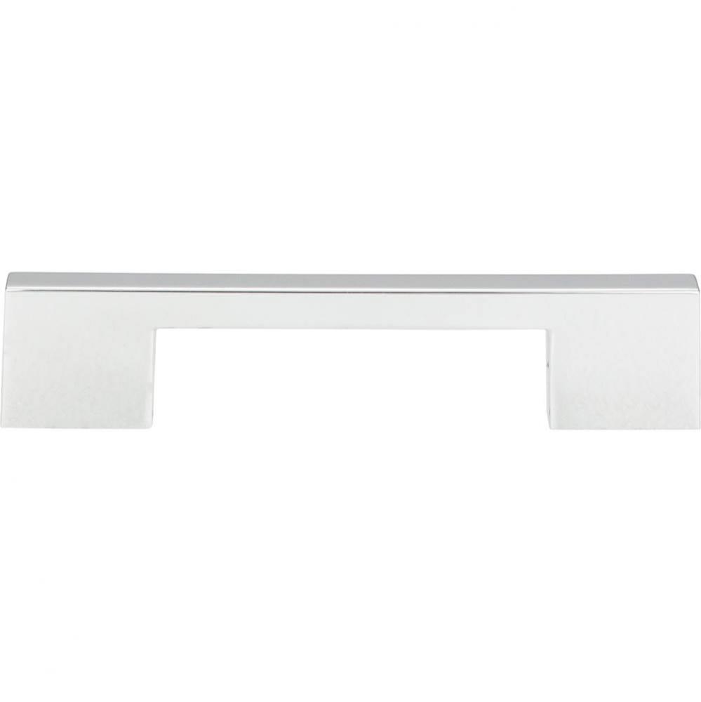 Thin Square Pull 5 1/16 Inch (c-c) Polished Chrome