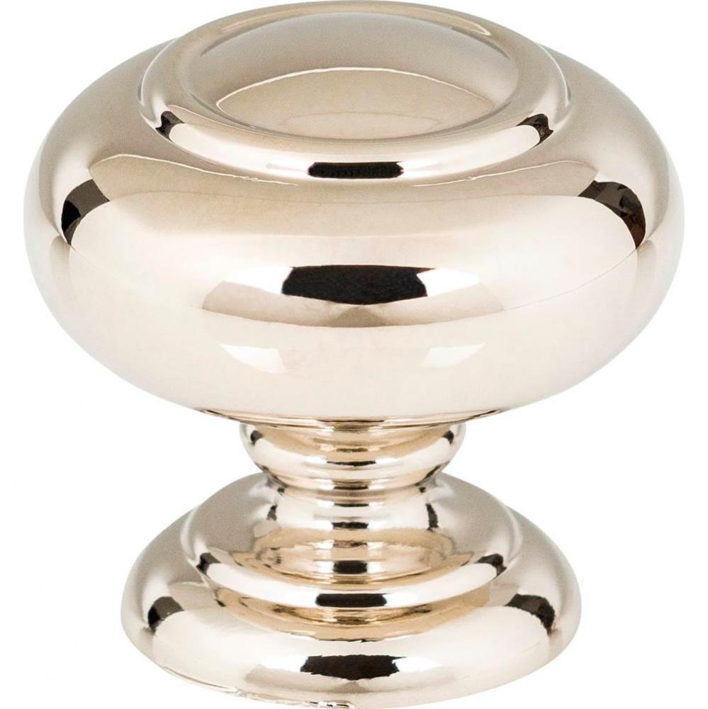 Victoria Knob 1 1/4 Inch Polished Nickel