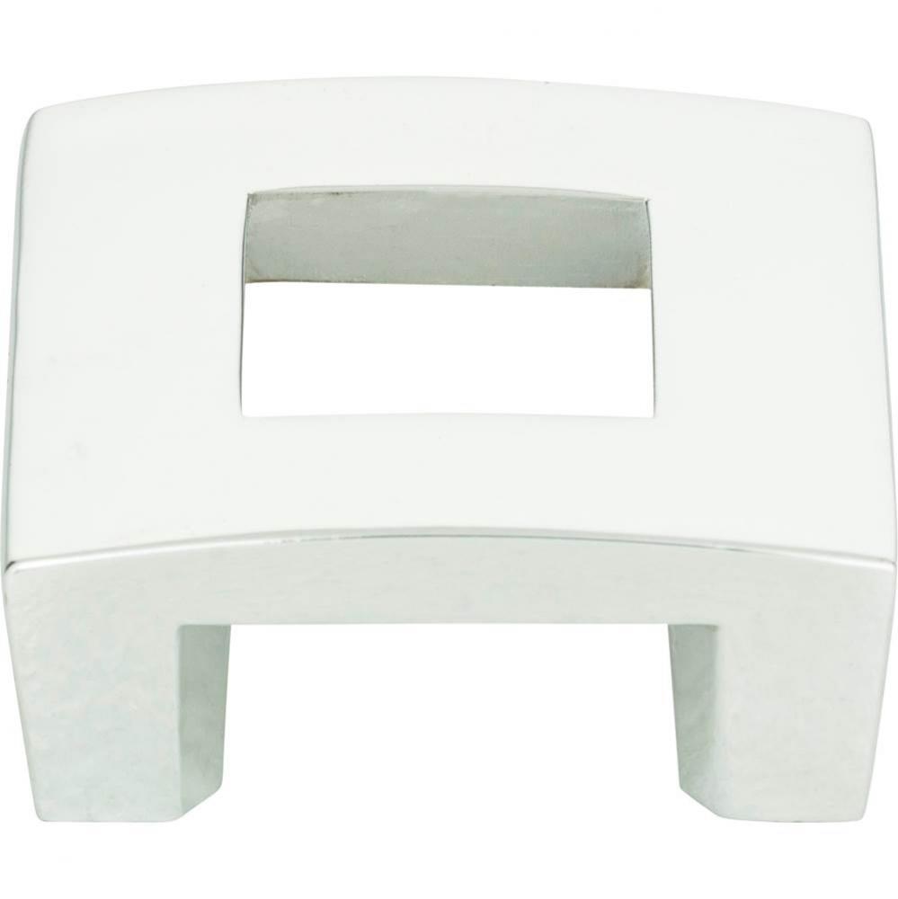 Centinel Square Knob 1 1/4 Inch (c-c) Polished Chrome