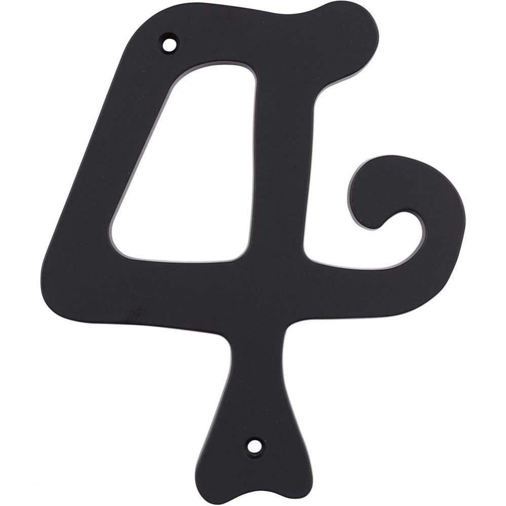 Large Scroll No.4  Matte Black