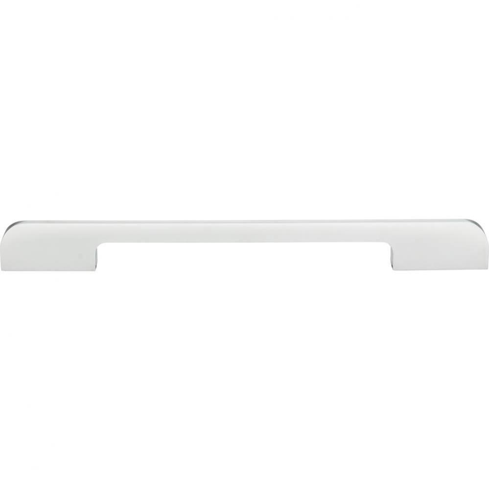 Round Thin Pull 8 13/16 Inch (c-c) Matte Chrome