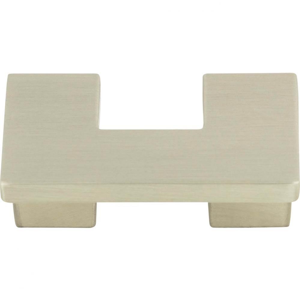 U Turn Knob 1 1/4 Inch (c-c) Brushed Nickel