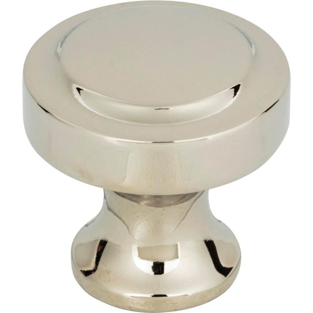 Bradbury Knob 1 1/4 Inch Polished Nickel