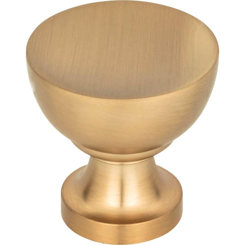 Shelley Round Knob 1 1/4 Inch Champagne