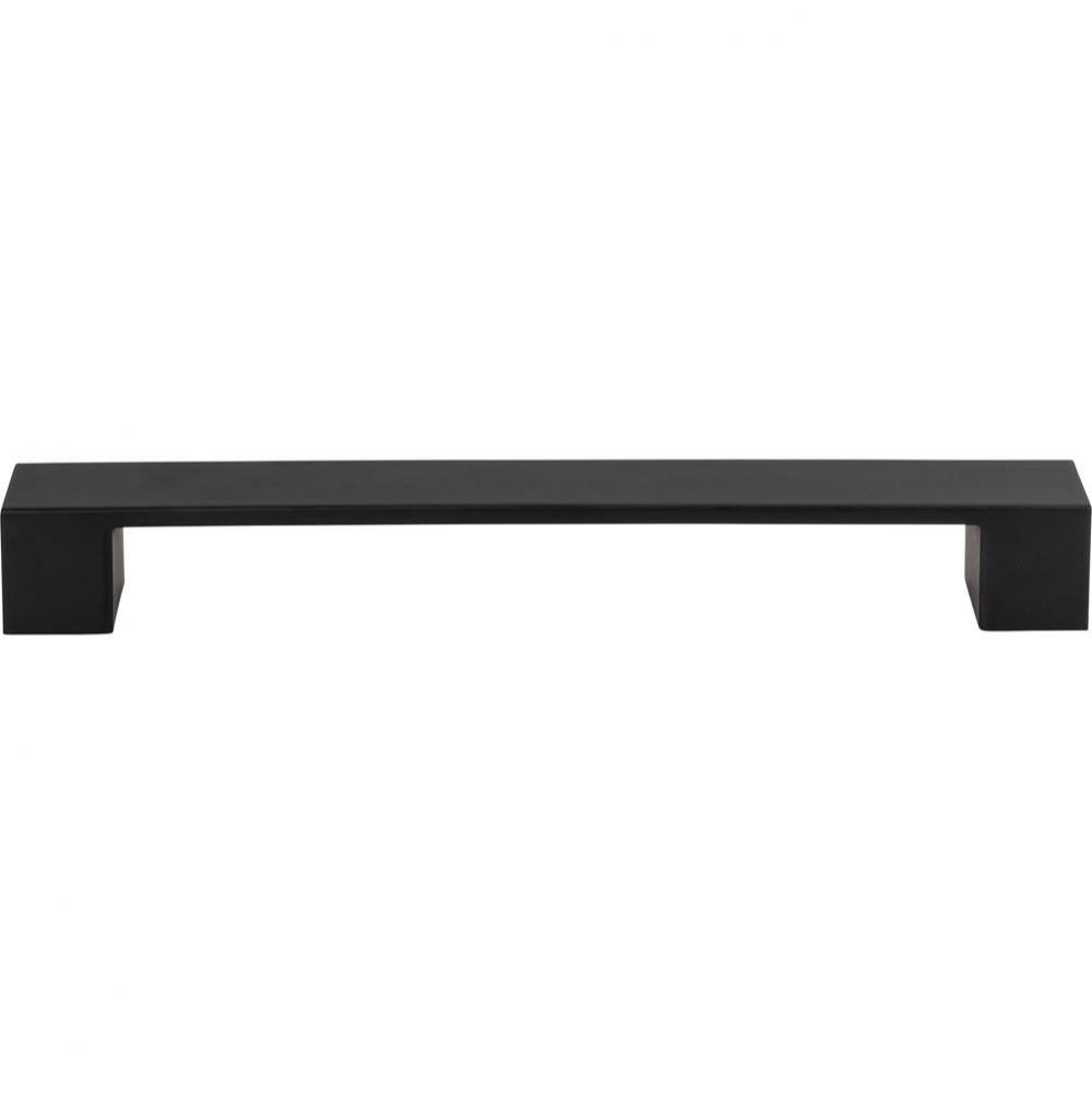 Wide Square Pull 7 9/16 Inch (c-c) Matte Black