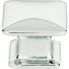 Atlas 322-CH - Alcott Square Knob 1 1/4 Inch Polished Chrome