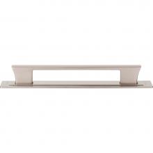 Atlas A6004-BRN - Zander Pull and Backplate 6 5/16 Inch (c-c) Brushed Nickel