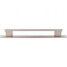 Atlas A6005-BRN - Zander Pull and Backplate 7 9/16 Inch (c-c) Brushed Nickel