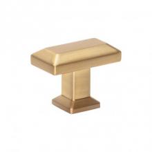 Atlas A661-WB - Sweetbriar Lane Rectangle Knob 1 3/8 Inch Warm Brass