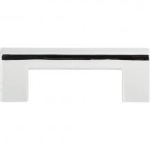 Atlas A878-CH - Round Rail Pull 3 Inch (c-c) Polished Chrome