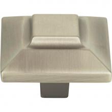 Atlas 4002-P - Trocadero Large Square Knob 1 1/2 Inch Pewter