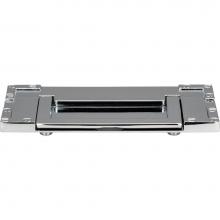 Atlas 380-CH - Campaign L-Bracket Drop Pull 3 Inch (c-c) Polished Chrome