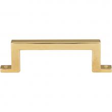 Atlas 384-PB - Campaign Bar Pull 3 Inch (c-c) Polished Brass