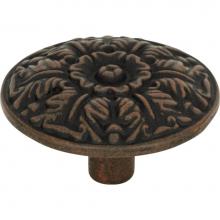 Atlas 138-R - Hammered Medallion Knob 1 1/2 Inch Rust