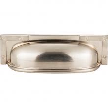 Atlas 382-BRN - Campaign L-Bracket Cup Pull 3 3/4 Inch (c-c) Brushed Nickel
