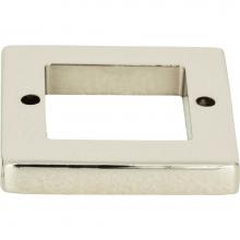 Atlas 392-PN - Tableau Square Base 1 7/16 Inch Polished Nickel