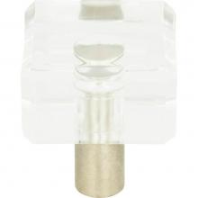 Atlas 3145-BRN - Optimism Square Knob 1 1/4 Inch Brushed Nickel