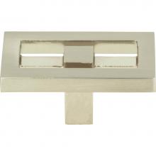 Atlas 261-BRN - Nobu Rectangle Knob 1 3/4 Inch Brushed Nickel