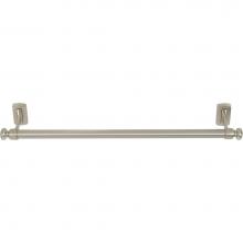 Atlas LGTB18-BRN - Legacy Bath Towel Bar 18 Inch Single Brushed Nickel