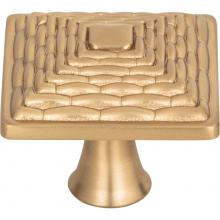 Atlas 237-CM - Mandalay Square Knob 1 1/4 Inch Champagne