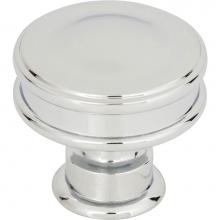 Atlas A100-CH - Oskar Knob 1 1/4 Inch Polished Chrome