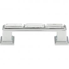 Atlas 341-CH - Legacy Crystal Pull 3 Inch (c-c) Polished Chrome