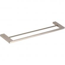 Atlas PADTB600-BRN - Parker Bath Towel Bar 24 Inch Double Brushed Nickel