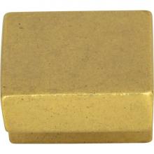 Atlas A865-UB - Small Square Knob 5/8 Inch (c-c) Vintage Brass
