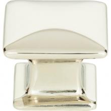 Atlas 322-PN - Alcott Square Knob 1 1/4 Inch Polished Nickel