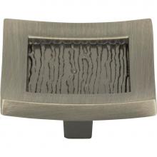 Atlas 270-BRN - Primitive Square Knob 1 1/2 Inch Brushed Nickel