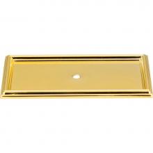 Atlas 379-PB - Campaign Rope Backplate 3 11/16 Inch Polished Brass