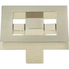 Atlas 260-BRN - Nobu Square Knob 1 3/8 Inch Brushed Nickel