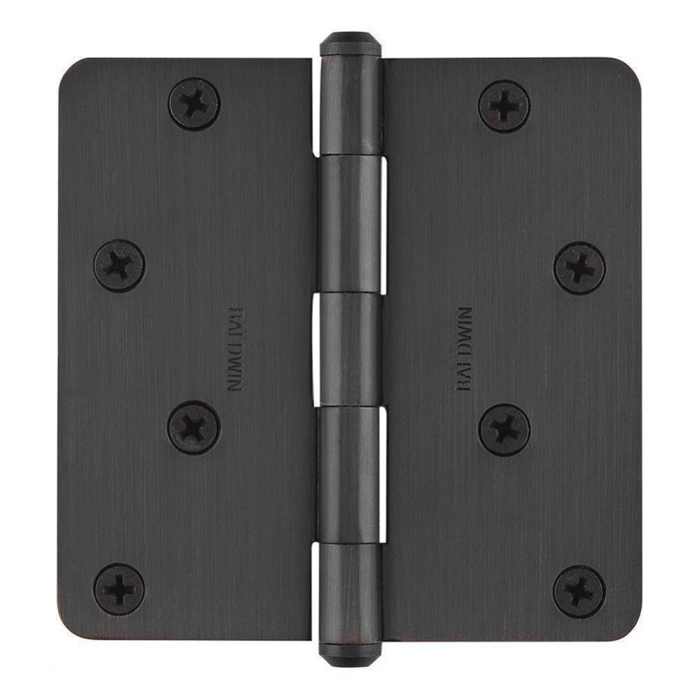 4IN - 1/4IN HINGE 1EA BR 112