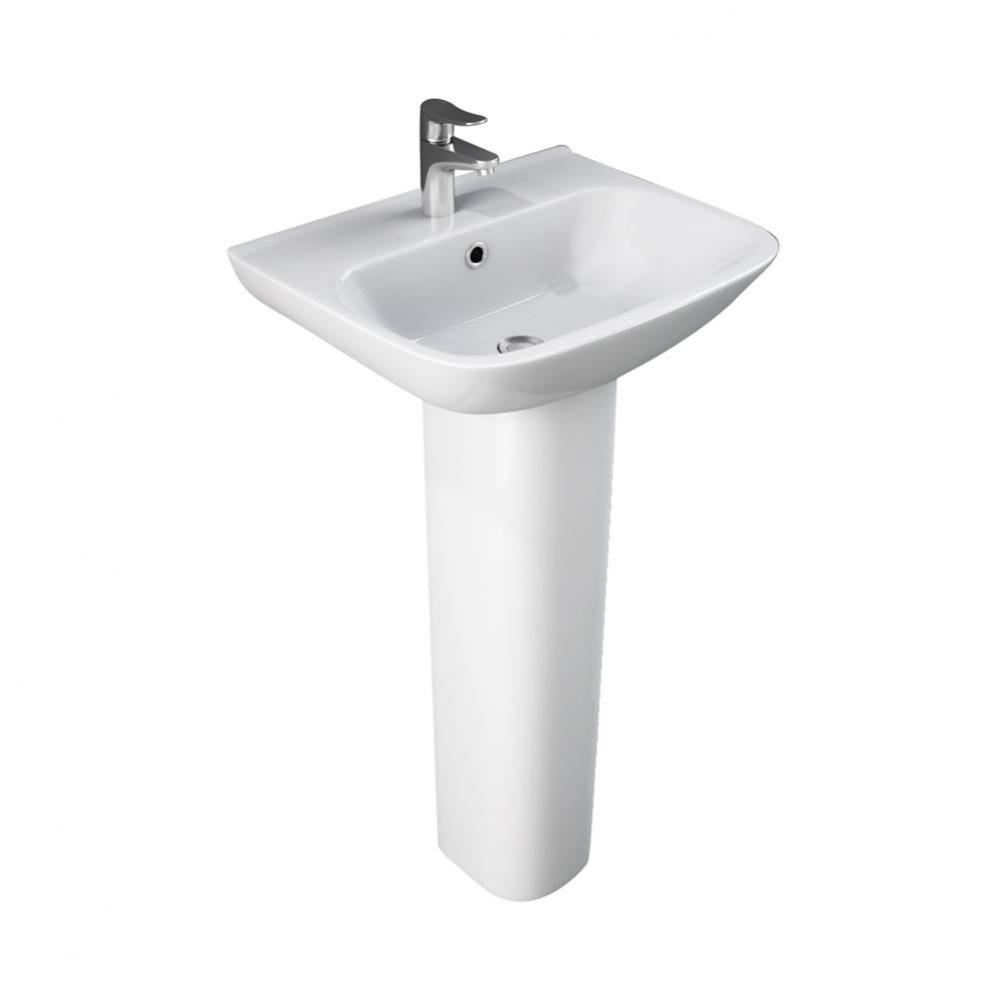 Eden 450 Ped Lav Basin Only 1-Hole, White